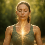 Woman practicing breathwork to improve spiritual energy flow